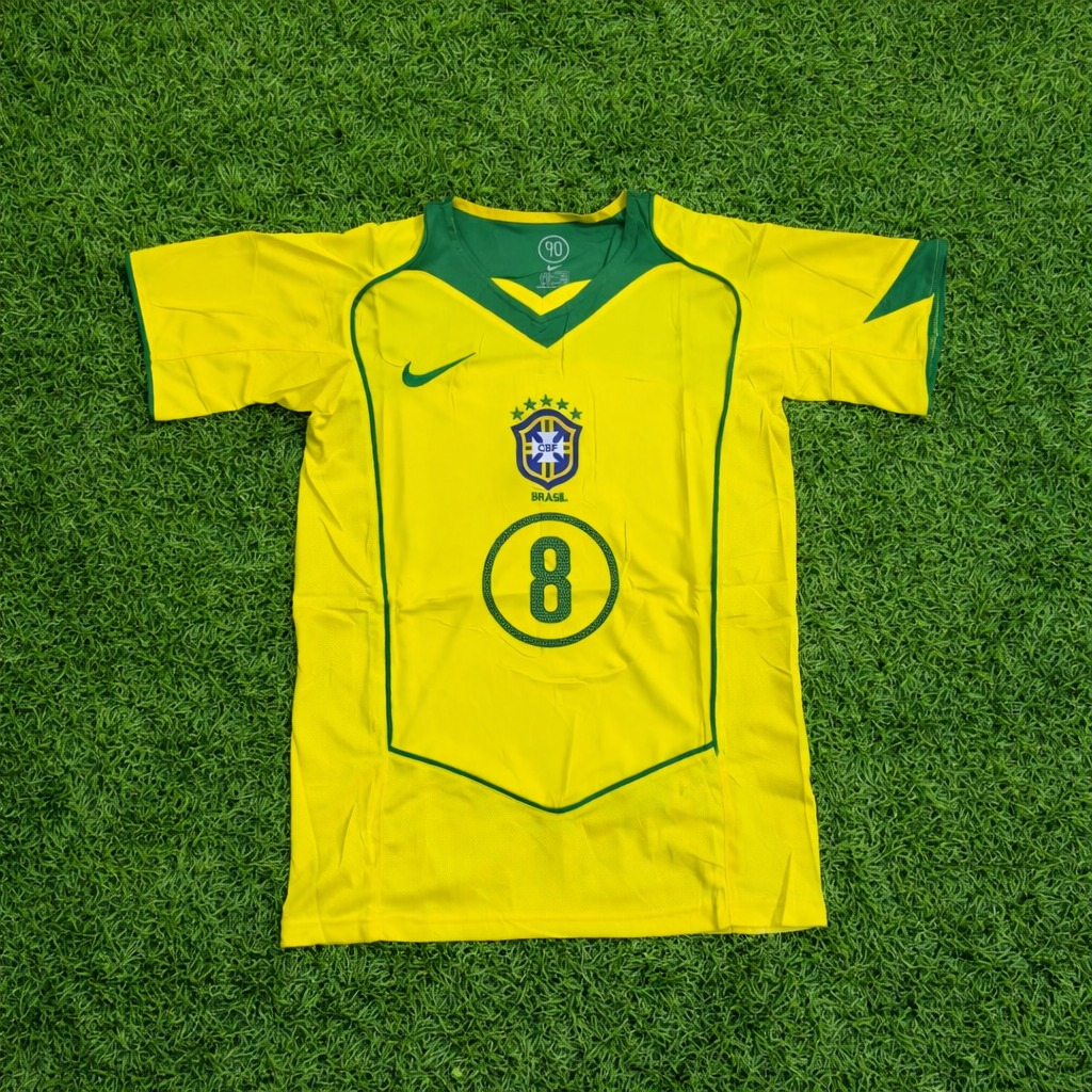 Camisa Retrô Brasil Kaká Amarela