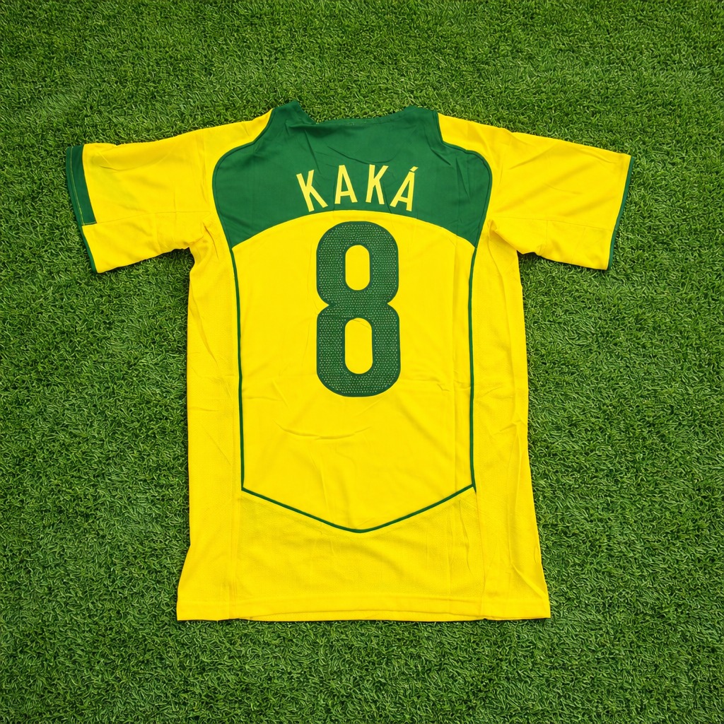 Camisa Retrô Brasil Kaká Amarela