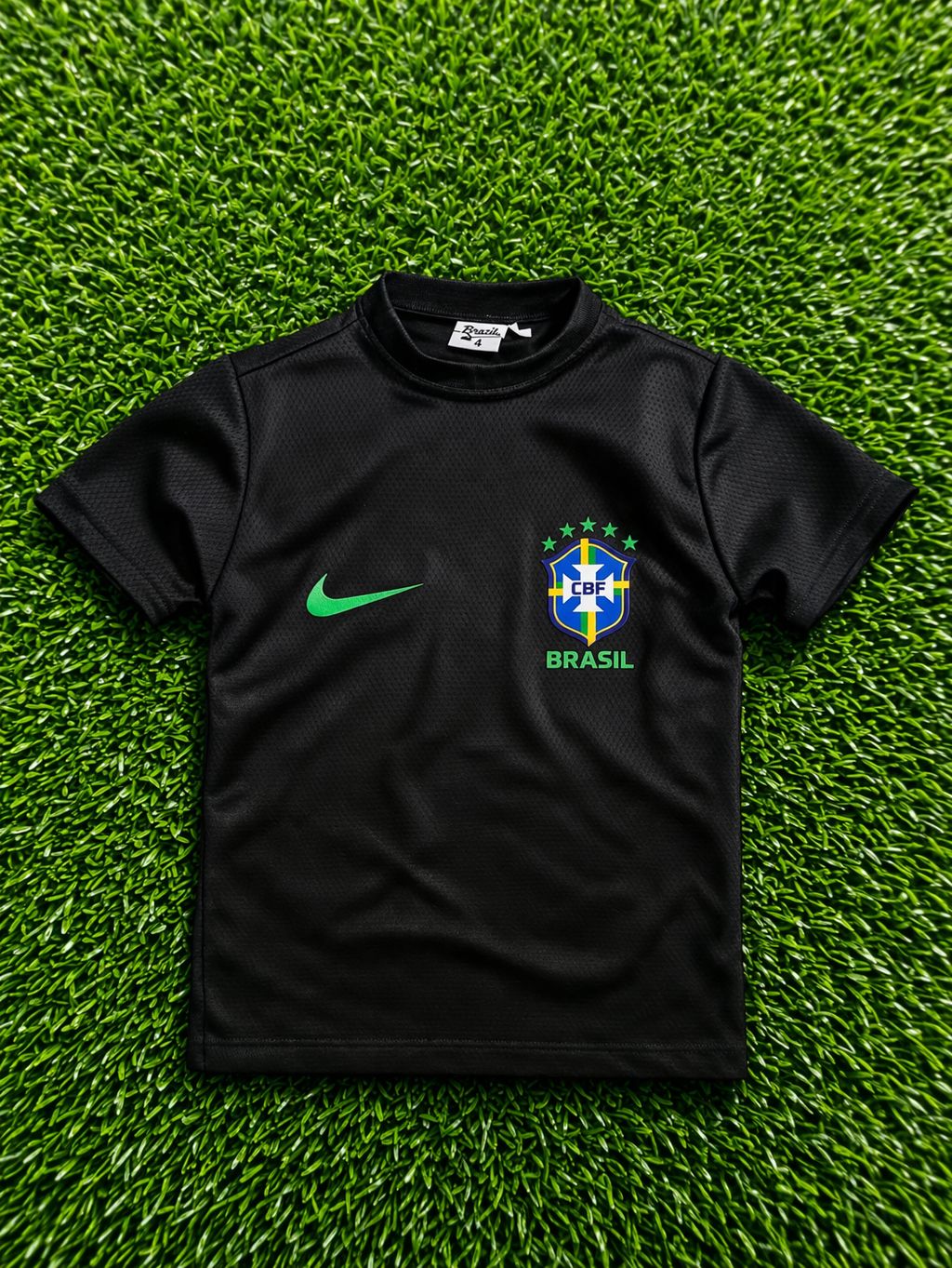 Camiseta Feminina Brasil Preta Dry Fit